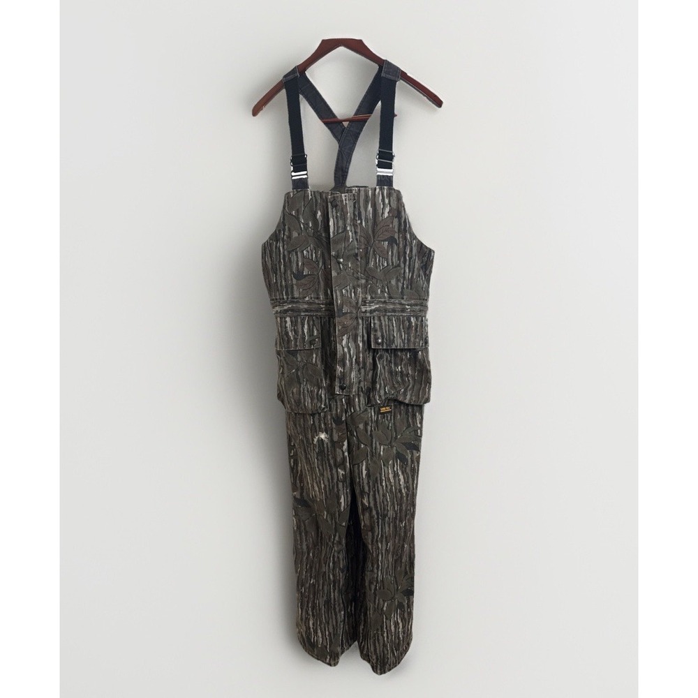 Vintage 10X Bib Overalls USA Men's M Cabela's‎ Realtree Gore-Tex Camo Insulated